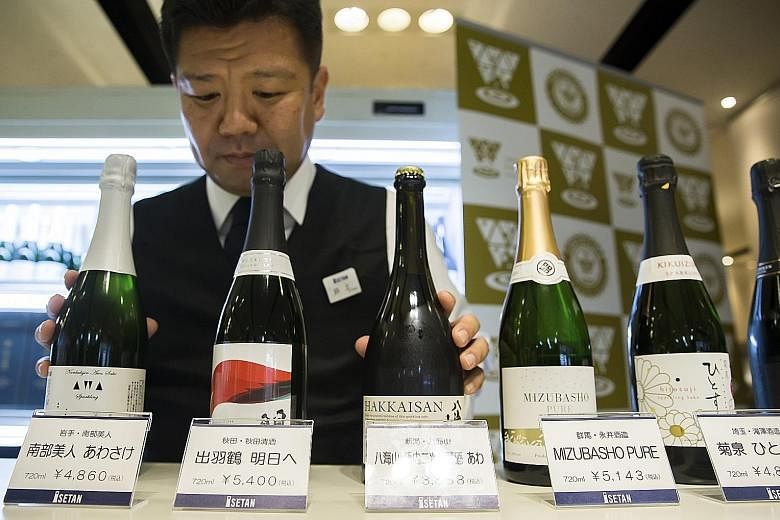 Nanbu-Bijin brewery's Awasake (above left) was voted the best sparkling drink at the world's biggest sake competition in Tokyo last month.