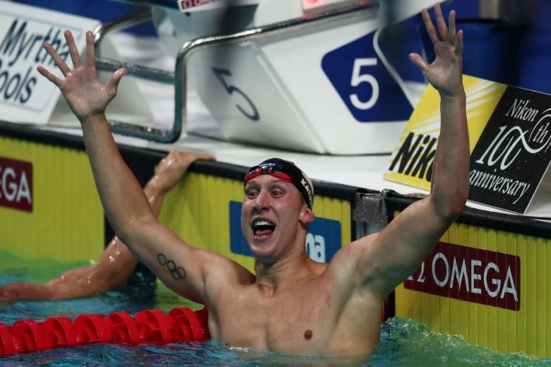 Swimming: American Kalisz claims first world title | The Straits Times