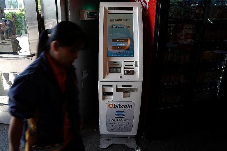 A bitcoin ATM in the Manhattan borough of New York. Bitcoins suffered a major setback in 2014 following the collapse of Mt Gox, formerly one of the world's biggest bitcoin exchanges. Mt Gox was also hit with a slew of lawsuits in the United States by