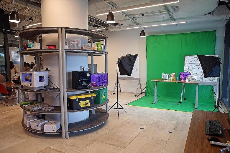 PIXEL Labs@NLB at the new-look library in Our Tampines Hub is equipped with tools, equipment and hardware kits. When Tampines Regional Library opens its doors at Our Tampines Hub on Saturday, visitors will find an indoor playground and makers labs eq