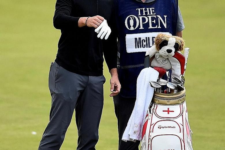 World No. 4 Rory McIlroy with his former caddie, J.P. Fitzgerald, at The Open Championship last month. The Northern Irishman will have a new bagman alongside him at the World Golf Championships Bridgestone Invitational later this week.