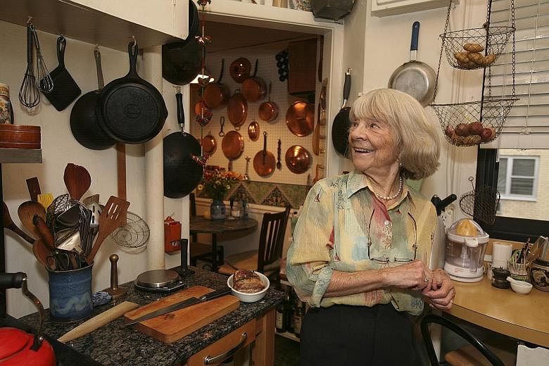 Judith Jones (above) tried Julia Child's recipes before publishing the chef's book.