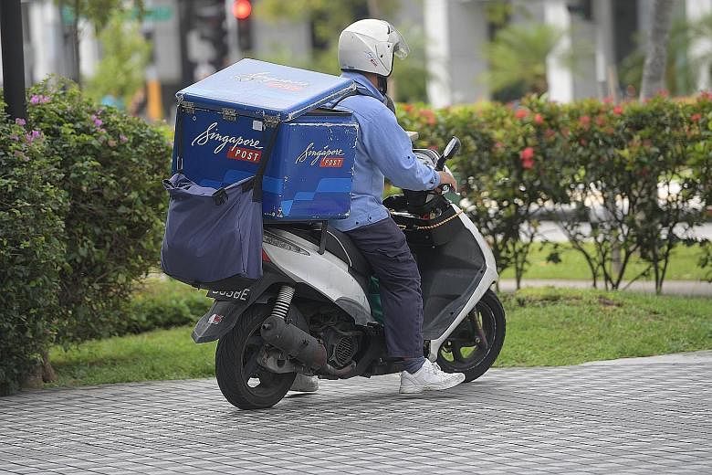SingPost saw postal revenue rise by 9.3 per cent thanks to strong international mail growth, but domestic mail revenue declined as more organisations switched to electronic statements. An interim dividend of 0.5 cent per share was declared.