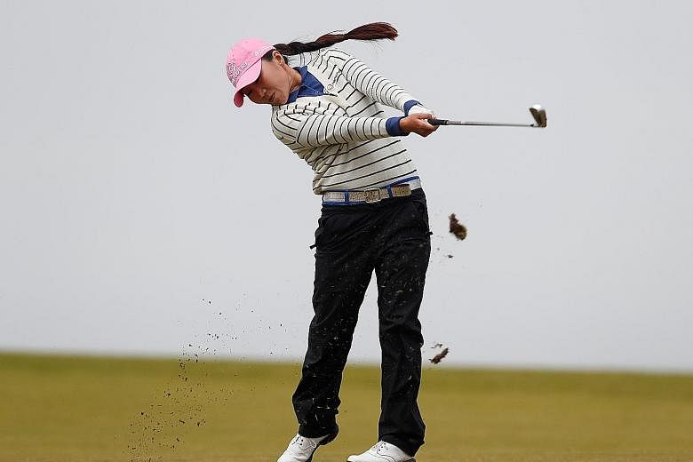 The highlight of Kim In Kyung's second round at the Women's British Open was an eagle at the long 11th. The South Korean famously missed a one-foot putt for a first Major victory at the 2012 Kraft Nabisco Championship, now known as the ANA Inspiratio