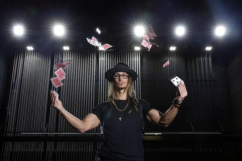 Australian magician Cosentino was set on the path to success after he stumbled on a book about magic in a library.