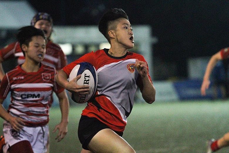 Jayne Chan is on the fast track with the national women's rugby sevens team. The former youth basketballer has not looked back since her decision to take up the sport in January.