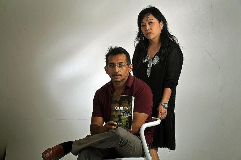The Straits Times associate news editor Abdul Hafiz Abdul Samad edited Guilty As Charged, while ST executive multimedia designer Sally Lam (both above) designed it. 