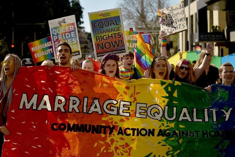 Gay Marriage Postal Vote Sparks Fury Debate In Australia The Straits   2a Gay Marriage 