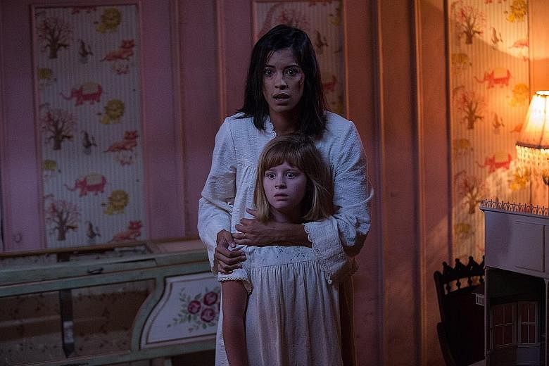Stephanie Sigman, who plays a nun looking after a group of female orphans, stars in horror flick Annabelle: Creation with Lulu Wilson.