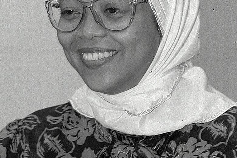 A younger Madam Halimah Yacob before she entered politics. She went on to become the first Malay woman MP since Independence.