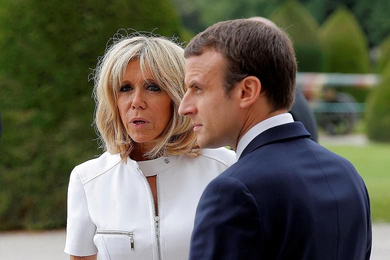 While French President Emmanuel Macron's wife, Mrs Brigitte Macron, will continue to undertake public engagements, she will not have a formal status or be paid by taxpayers.
