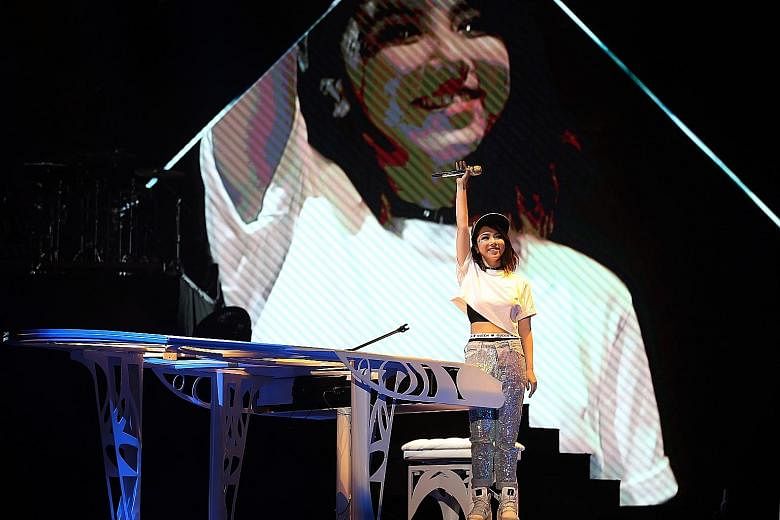 G.E.M. belted out the high notes and held them with ease at her concert at the Singapore Indoor Stadium.