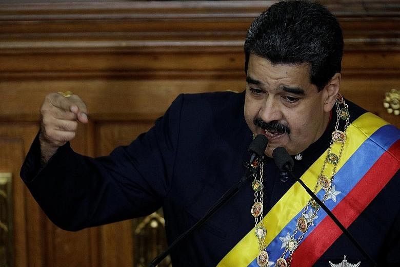 Venezuela's President Nicolas Maduro speaking during a session of the National Constituent Assembly at Palacio Federal Legislativo in Caracas last Thursday. He was born in 1962, an era when revolution roiled Latin and Central American countries.