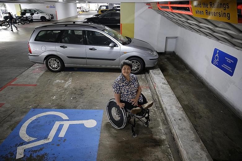 Senior manager Judy Wee says that for a driver like herself, an occupied accessible parking space means she has to either wait or drive home and forgo her plans.