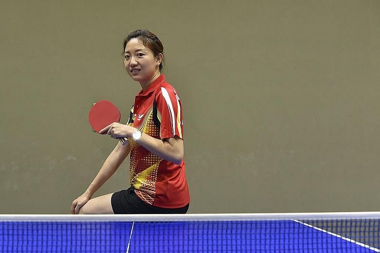 Li Jiawei, who retired in 2012, trains about 30 students between the ages of six and 12 at her table tennis academy, which was launched last month. Her goal is to develop some of them into national players.