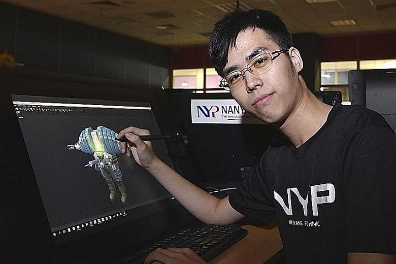 Digital game art student Ng Jun Xuan will have just 22 hours over four days to finish a character based on criteria issued at the start of the WorldSkills competition in Abu Dhabi.