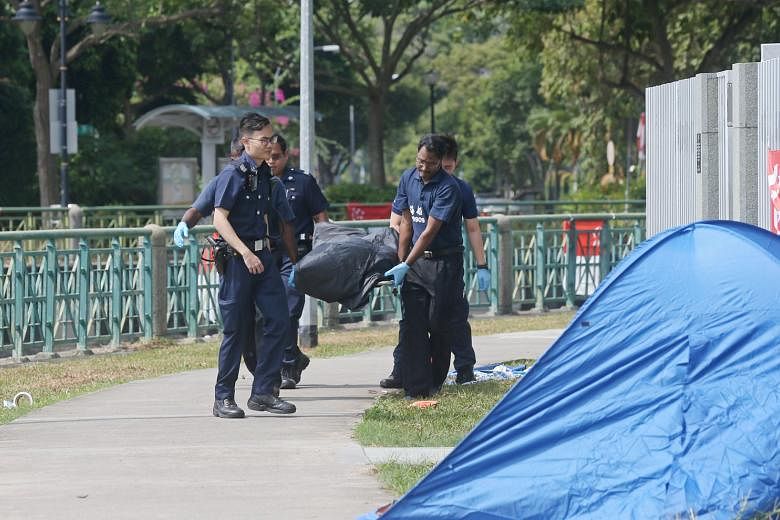 Police said they were alerted at 7.41am yesterday that a man had been seen floating face down in Geylang River near Block 74, Dakota Crescent. They are investigating the unnatural death.