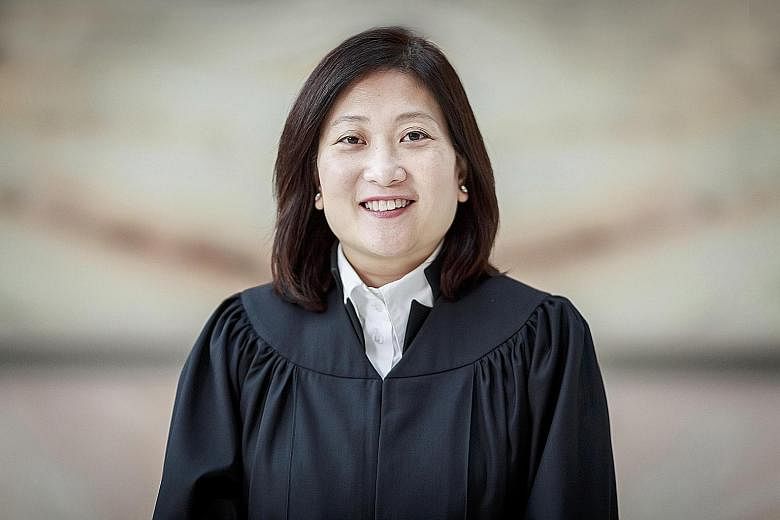 (Clockwise from far left) Judicial Commissioners Hoo Sheau Peng, Debbie Ong, Valerie Thean and Aedit Abdullah will be appointed as High Court judges. Judicial Commissioner Ong will also be the next Presiding Judge of the Family Justice Courts.
