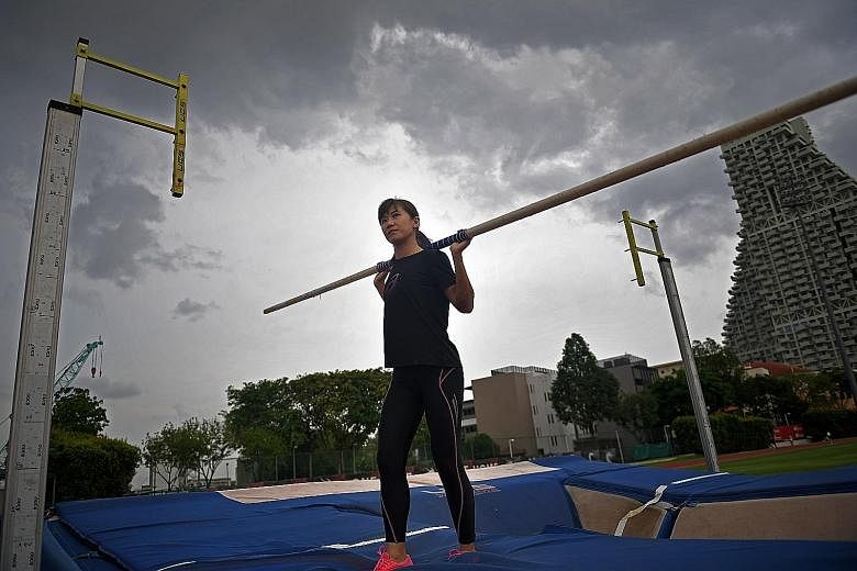 Pole vaulter Rachel Yang, who won a silver medal at the 2015 SEA Games, set a national record of 3.91m on her way to victory at the Thailand Open in June.