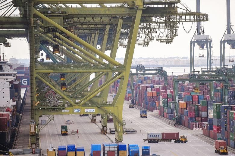PSA's Pasir Panjang Terminal. The port operator's assets in Singapore include 230 quay cranes, 700 yard cranes and 1,300 prime movers. Even as PSA invests in new technology and intelligent systems, it upkeeps its equipment fleet rigorously to ensure high 