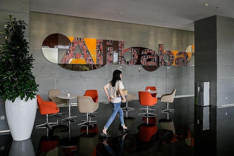Alibaba's headquarters in Hangzhou, Zhejiang province. The e-commerce firm, one of Asia's most valuable companies, is benefiting from more Chinese buying an increasing proportion of everything from food to clothing to luxury items online. Revenue ros