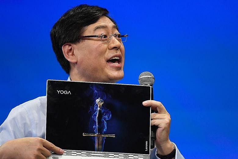 Lenovo chief executive Yang Yuanqing said the firm will focus more on fast-growing premium products, such as PCs tailored for millennials and gamers, to protect margins.
