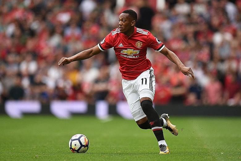 Anthony Martial will hope to be in the starting line-up against Swansea today following his goal last week.