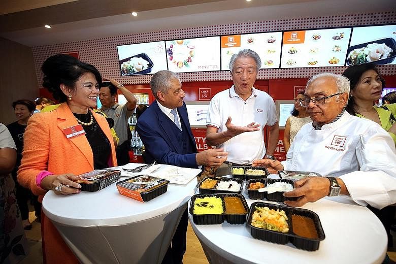Pasir Ris residents can soon eat the butter chicken dish declared by Queen Elizabeth II to be the best rendition she'd ever had in 1983. The chef who prepared her meal then, India's Satish Arora (at right), has produced six dishes for the Chef-In-Box