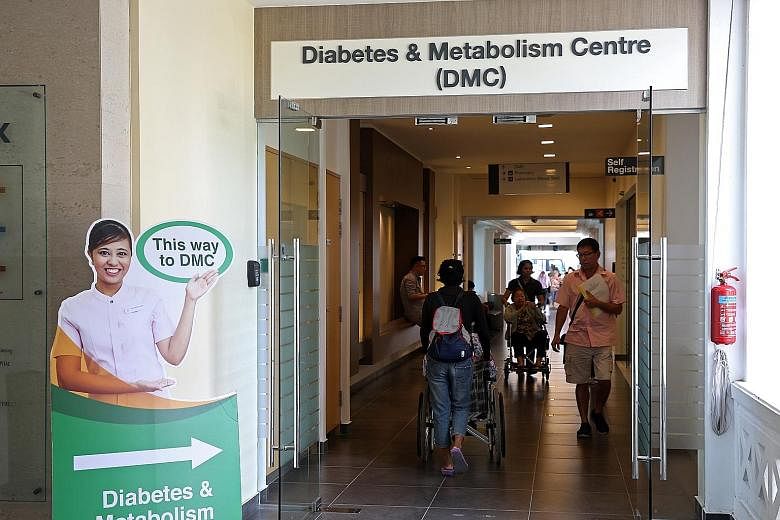 The Diabetes and Metabolism Centre at the Singapore General Hospital. If nothing is done, the number of diabetics under 70 here is expected to rise to 670,000 by 2030 and to one million by 2050. Diabetes is expensive. It already costs the country abo