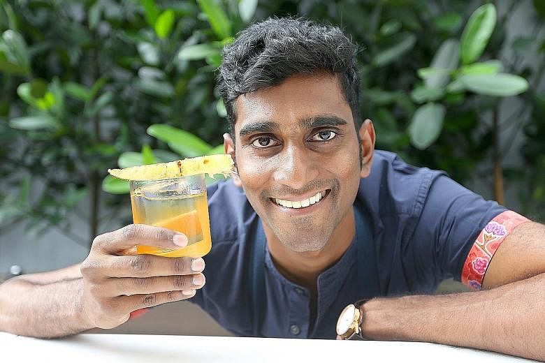 Vijay Mudaliar (above) will experiment with native Australian ingredients to create his drinks.