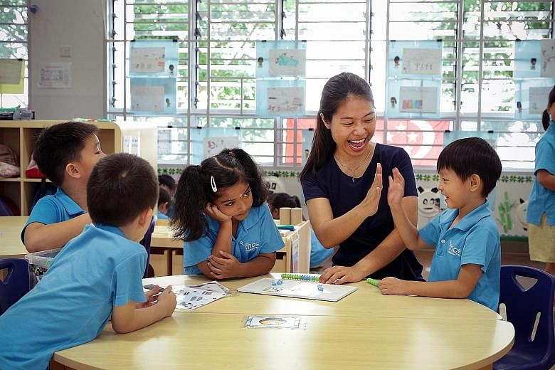 Ms Marie Luo was trained under the fully sponsored Kindergarten Teacher Training Programme.