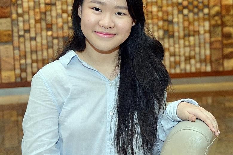 Above: Student Joyce Seah won in the solo singing category. 