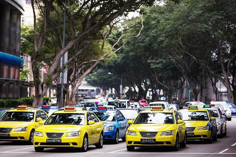 ComfortDelGro's taxi fleet has shrunk by 5 per cent since Uber and Grab began operating in Singapore in 2013. Its hired-out rate is estimated to have gone from 98 per cent to as low as 93 per cent.
