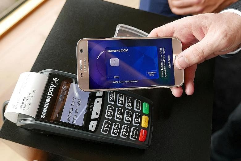 Samsung Pay has hit 10 trillion won (S$12 billion) in accumulated transaction volume in South Korea since it was launched in August 2015, the company was quoted as saying by Yonhap News Agency.