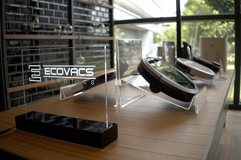 China's top maker of robot vacuum cleaners Ecovacs launched its range of products in Singapore last month.