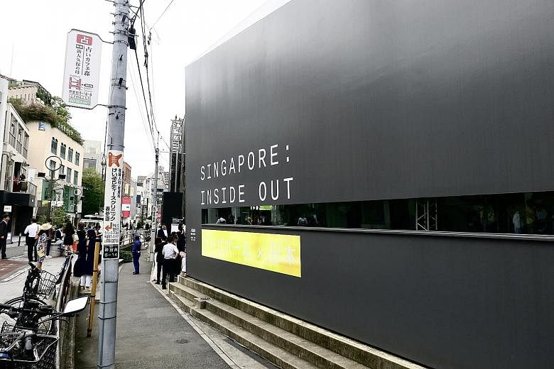 The Singapore: Inside Out exhibition at the hip Omotesando district in Tokyo. To connect with Japanese consumers, STB has engaged Japanese heart-throb Takumi Saitoh as its tourism ambassador.