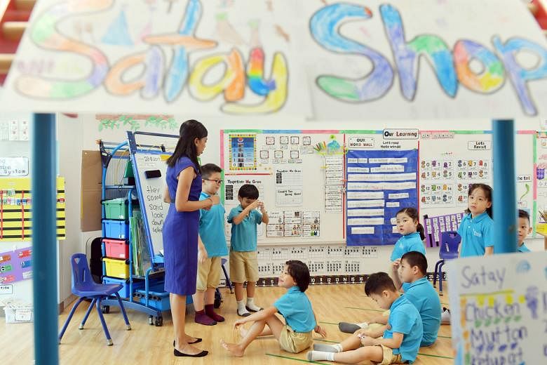 A class in session at the Ministry of Education-run MK@Punggol Green kindergarten. To bring about a more fair and just society, the PAP Government from the time of founding Prime Minister Lee Kuan Yew has stressed equal opportunities to education for