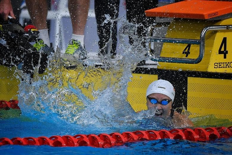 Sixteen-year-old Quah Jing Wen's victory in the women's 100m butterfly final delivered the 44th gold, while swimmer Amanda Lim and the men's 4x100m medley relay team took the Republic's tally to 46 golds.