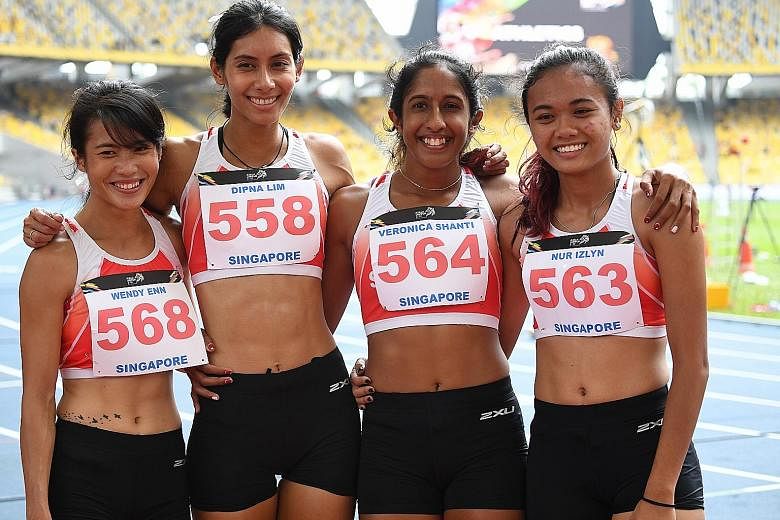 Nur Izlyn Zaini clocked 14.14 seconds in the 100m hurdles to earn a bronze and equal the national record.