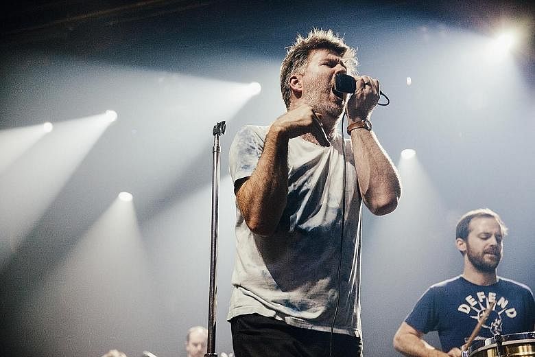 LCD Soundsystem frontman James Murphy performing in New York in August last year. The band will release their fourth album American Dream on Friday.