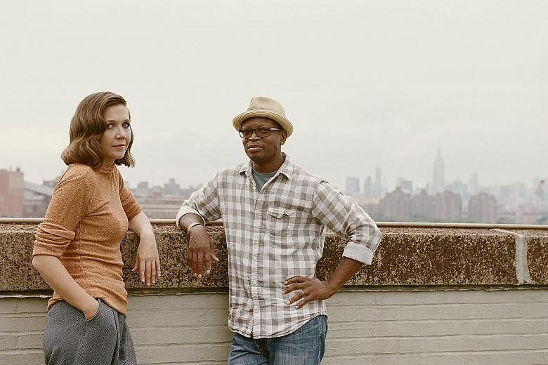 Maggie Gyllenhaal plays a prostitute and Lawrence Gilliard Jr a police officer in The Deuce.