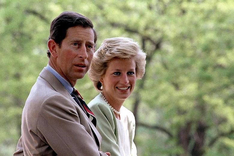 The royal couple in 1990. They divorced in 1996 after their fairy-tale marriage fell apart, and Princess Diana was killed in a car crash in Paris a year later. Prince Charles remarried in 2005.