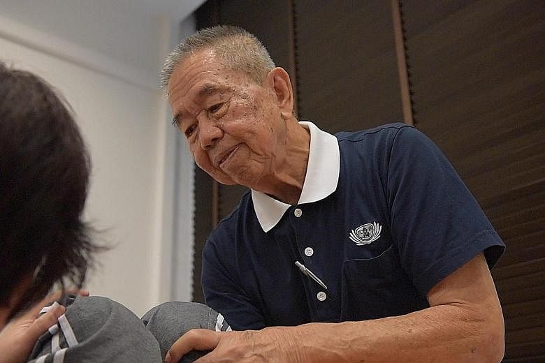 Mr Lock Meng Swee worked as a driver for most of his life but after getting interested in traditional Chinese medicine, he now volunteers at a clinic and rehabilitation centre.