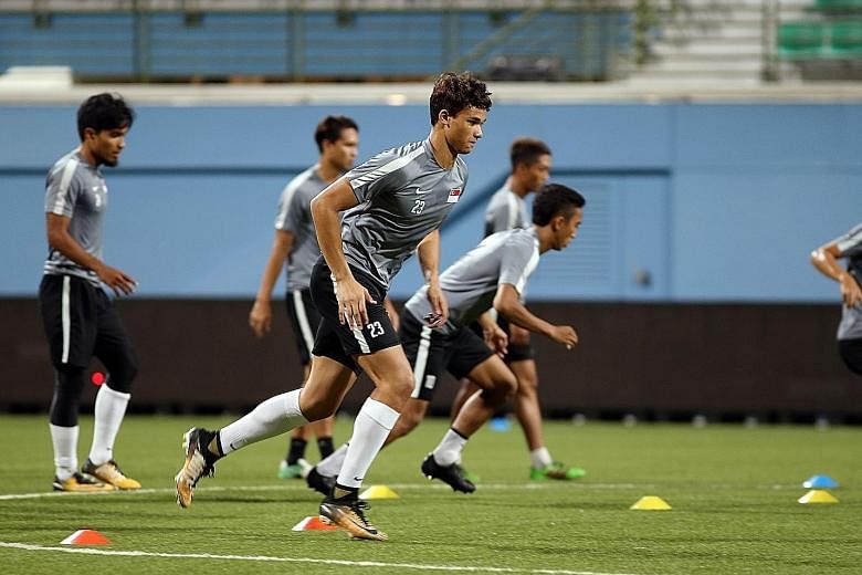 Ikhsan Fandi, 18, may be offered the chance to make his Lions debut against Hong Kong and impress coach V. Sundram Moorthy. The striker scored one goal during Singapore's ill-fated campaign at the SEA Games.