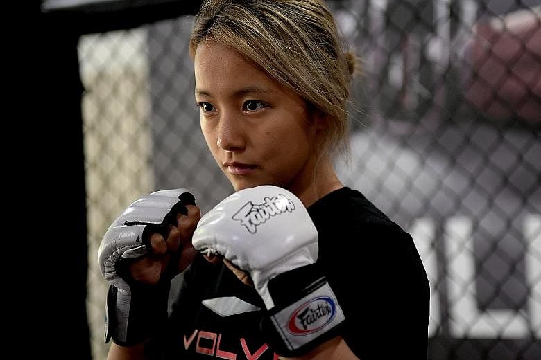Song Ka Yeon has joined the Singapore-based Evolve Fight Team and trains at the Evolve Mixed Martial Art gym in China Street five to six days a week.