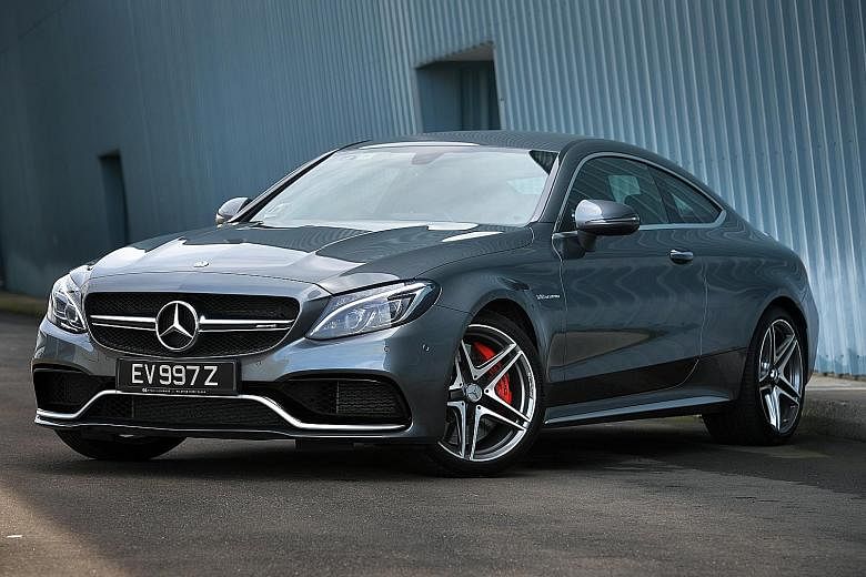 The Mercedes-AMG C63 S Coupe is a muscular two-door with a performance commensurate with its sporty visual cues.