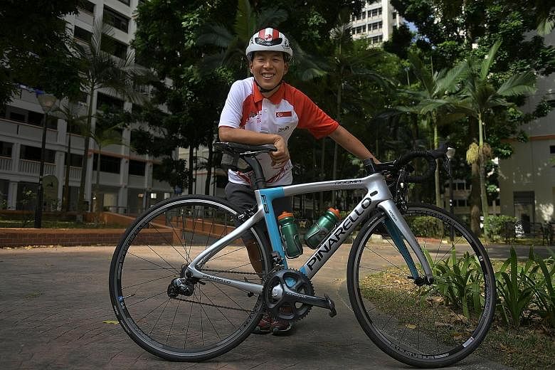 Cyclist Calvin Sim allows himself one big dream - that his SEA Games gold medal will eventually lead to a local velodrome.