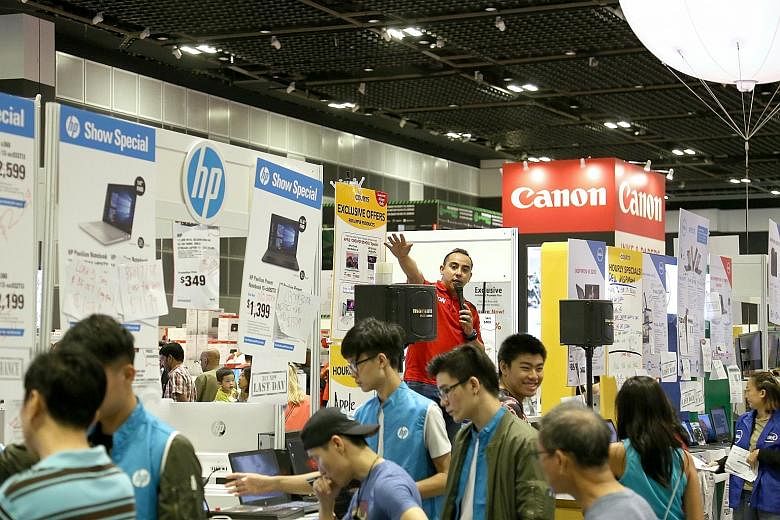 Comex 2017, which was held at the Suntec convention centre, ended yesterday. Exhibitors whom The Straits Times spoke to were bullish about sales at this year's event.