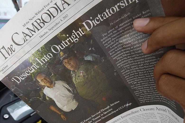 The Cambodia Daily had been given a deadline of one month to pay $8.6 million for years of back taxes, which the publication disputed and described as "astronomical".