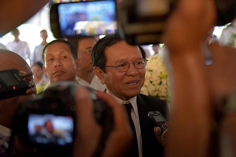 Cambodian opposition leader Kem Sokha, accused of plotting with US support, was arrested in a raid on his home on Sunday.